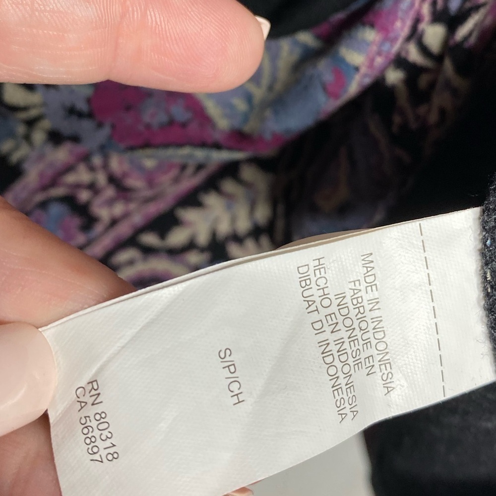 Lucky brand patterned floral shift dress size small boho - Picture 3 of 10